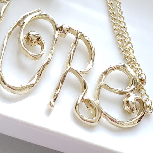 Zara “AMORE” Choker Necklace Hot Item! - Picture 13 of 16